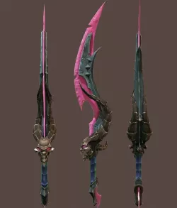 Game sword  Low-poly  3D model