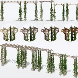Garden arches one 3D model