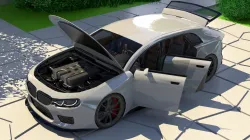 Generic Small 4 Door Hatchback With Sport Package 2 Low-poly  3D model