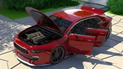 Generic Small 4 Door Hatchback With Sport Package Low-poly  3D model