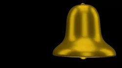 Golden bell 3D model