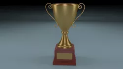 Golden Trophy 3D model
