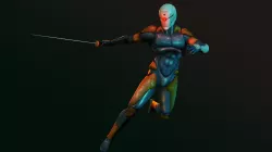 Gray Fox -  Metal Gear Solid Low-poly  3D model