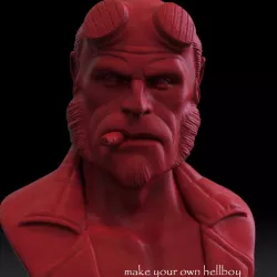 hellboy basemesh 3D model