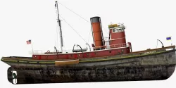 Hercules Tug Ship - 1907 Low-poly  3D model