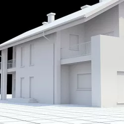 Highly detailed single-family house 14 3D model