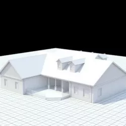 highly detailed single-family house 20 3D model