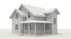 House K13 Low-poly  3D model