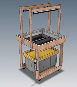 Hydroponics Ebb and Flo Table 3D model