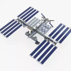 International Space Station Low-poly  3D model
