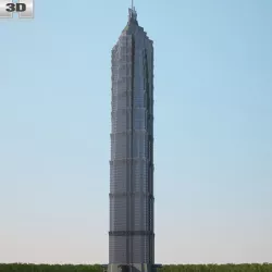 Jin Mao Tower 3D model