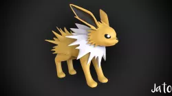 Jolteon HD Base mesh pokemon 3D model