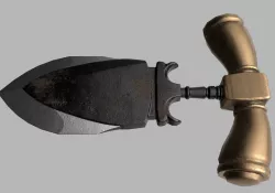 Knife for noiseless murder Low-poly  3D model