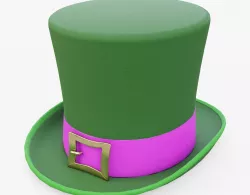 Leprechaun Hat Low-poly  3D model