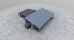 LHBP Building 2 Low-poly  3D model