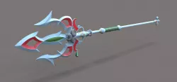 Lightscale trident from the game Legend of Zelda 3D model