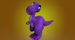 Lizzy Dinosaur Rigged 3D model