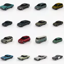 Low Poly Cars Pack Vol 1 Low-poly  3D model