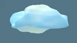 Low Poly Cloud Low-poly  3D model