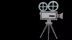 Low poly retro camera symbol Low-poly  3D model
