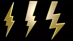 Low poly thunder symbols 2 Low-poly  3D model
