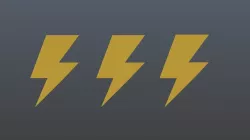 Low poly thunder symbols Low-poly  3D model