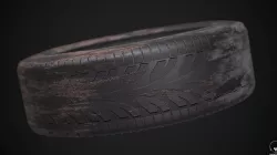 Low Poly Tyre Game Assest Low-poly  3D model