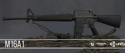M16A1 Low-poly  3D model