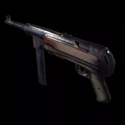 machine gun MP40 Low-poly 3D model