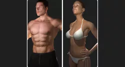 Male and Female Full Body Rigged 3D model
