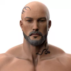 Male Character Low-poly  3D model