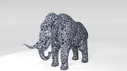 Mammoth Voronoi 3D model