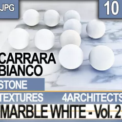 Marble White and Materials Vol 2 Carrara Bianco Texture