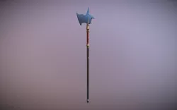 Medieval Halberd Low-poly  3D model