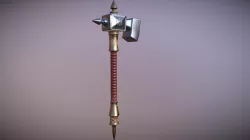 Medieval Hammer Low-poly  3D model