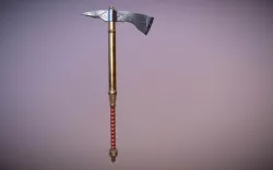 Medieval Hand Axe Low-poly  3D model