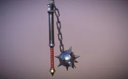 Medieval Morningstar Low-poly  3D model
