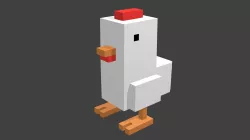 MineCraft Hen Low-poly  3D model