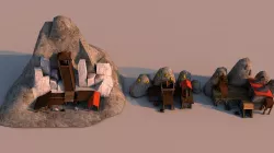 Mines Rome Low-poly  3D model