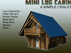 Mini Log Cabin 3D model
