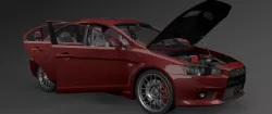 mitsubishi evo x 3D model