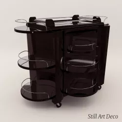 Mobile Bar - Art Deco 1930 3D model