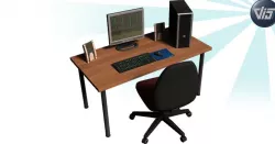 Mobile office props Low-poly  3D model