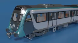 Modern Sydney Subway Train  3D model