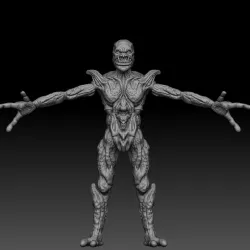 Monster high poly 3D model