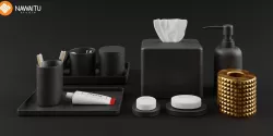 Nawaitu Studio Interior Models Volume 01 Bathroom Accessories 01 3D model