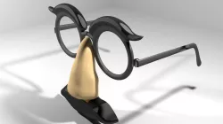 Novelty Eyeglasses - Groucho 3D model