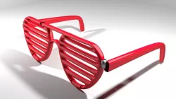 Novelty Eyeglasses - Shutter 3D model