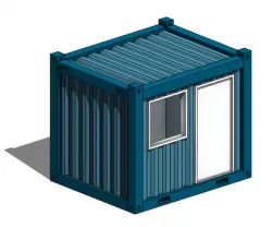 Office Container 10ft - Revit Family 3D model