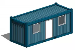 Office Container 20ft - Revit Family 3D model